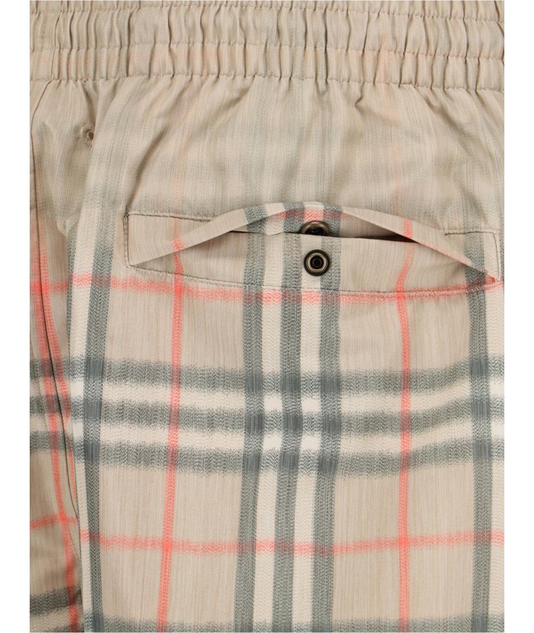 BURBERRY Бежевые полиэстеровые плавки, фото 4