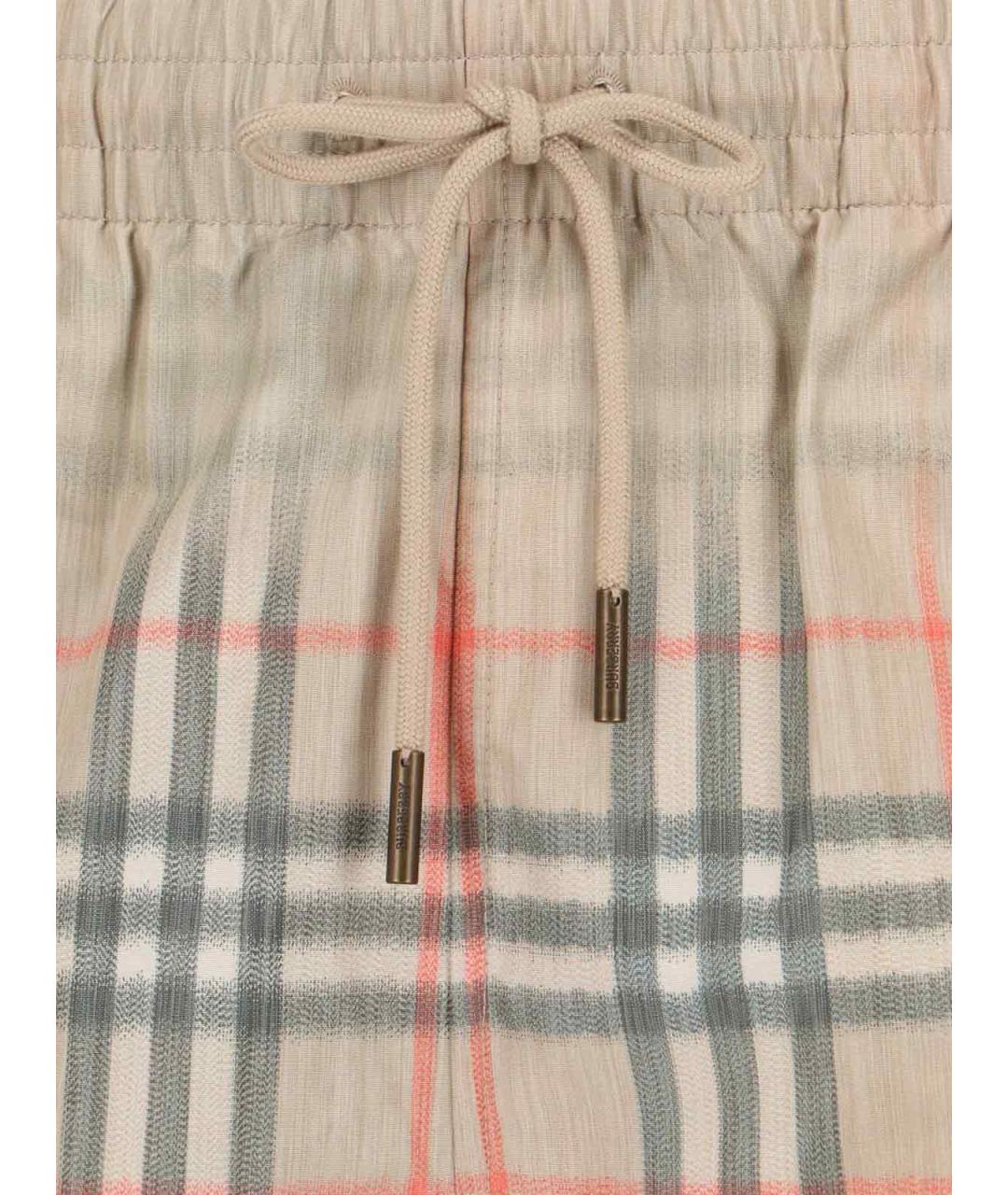 BURBERRY Бежевые полиэстеровые плавки, фото 5