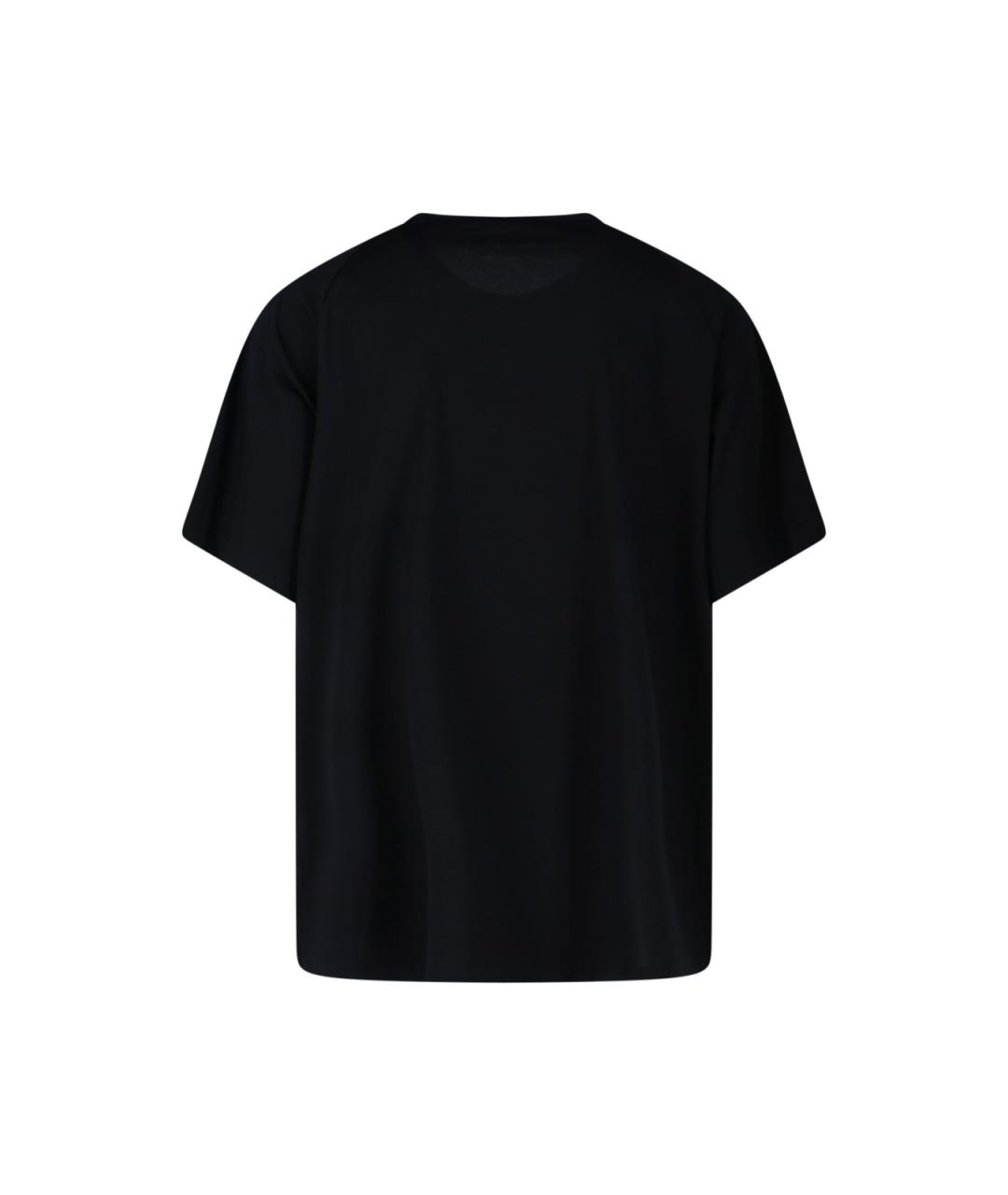 Y-3 Черная полиамидовая футболка, фото 2