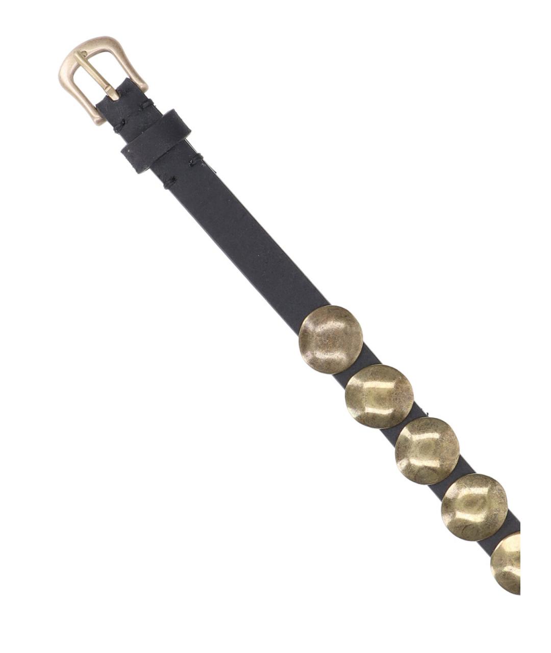 GOLDEN GOOSE DELUXE BRAND Черный кожаный ремень, фото 3