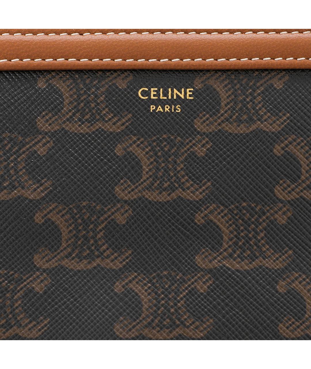 CELINE Коричневая сумка через плечо, фото 9