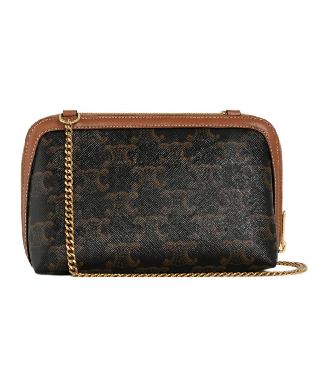 CELINE Коричневая сумка через плечо, фото 7