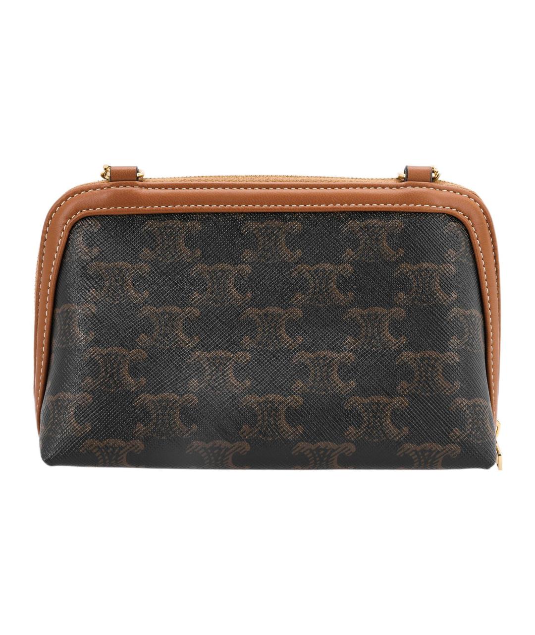 CELINE Коричневая сумка через плечо, фото 6