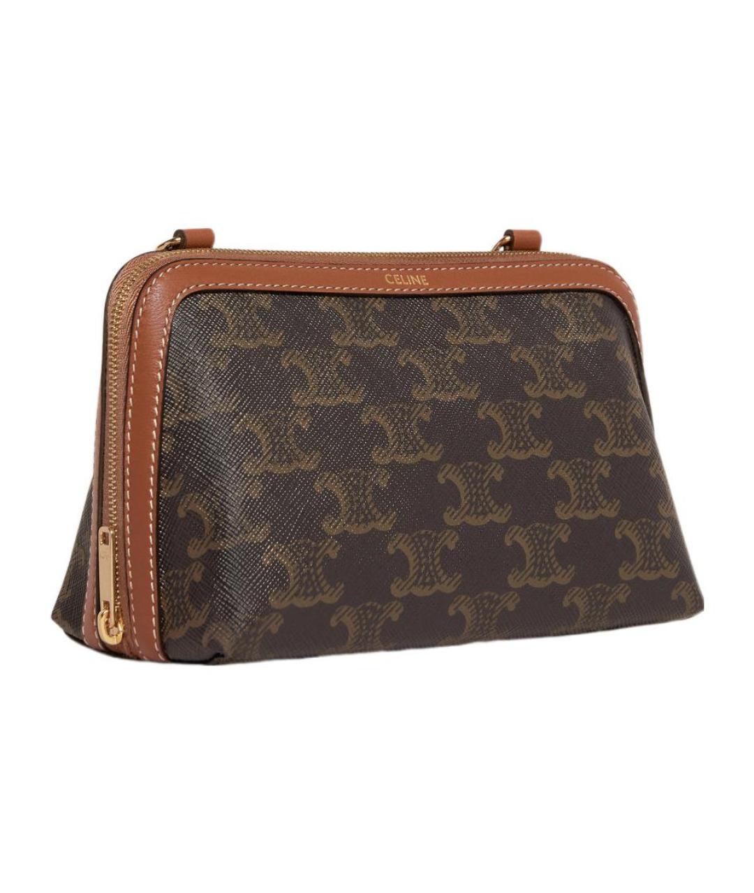 CELINE Коричневая сумка через плечо, фото 5