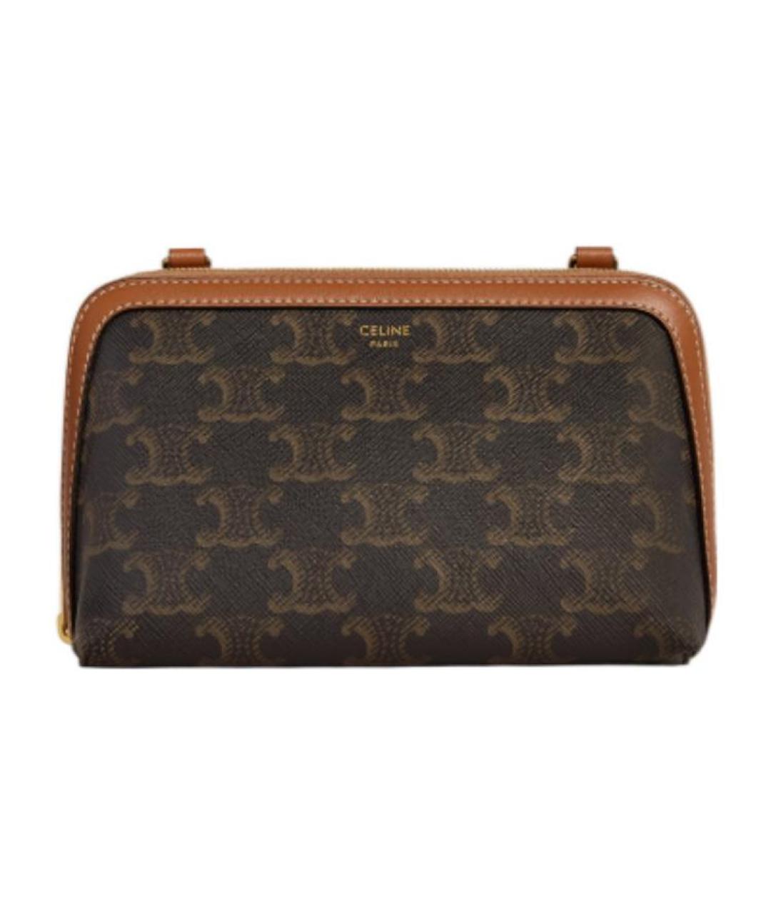 CELINE Коричневая сумка через плечо, фото 1