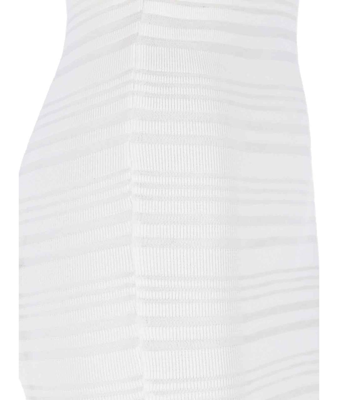 ANDREADAMO Белое вискозное повседневное платье, фото 4