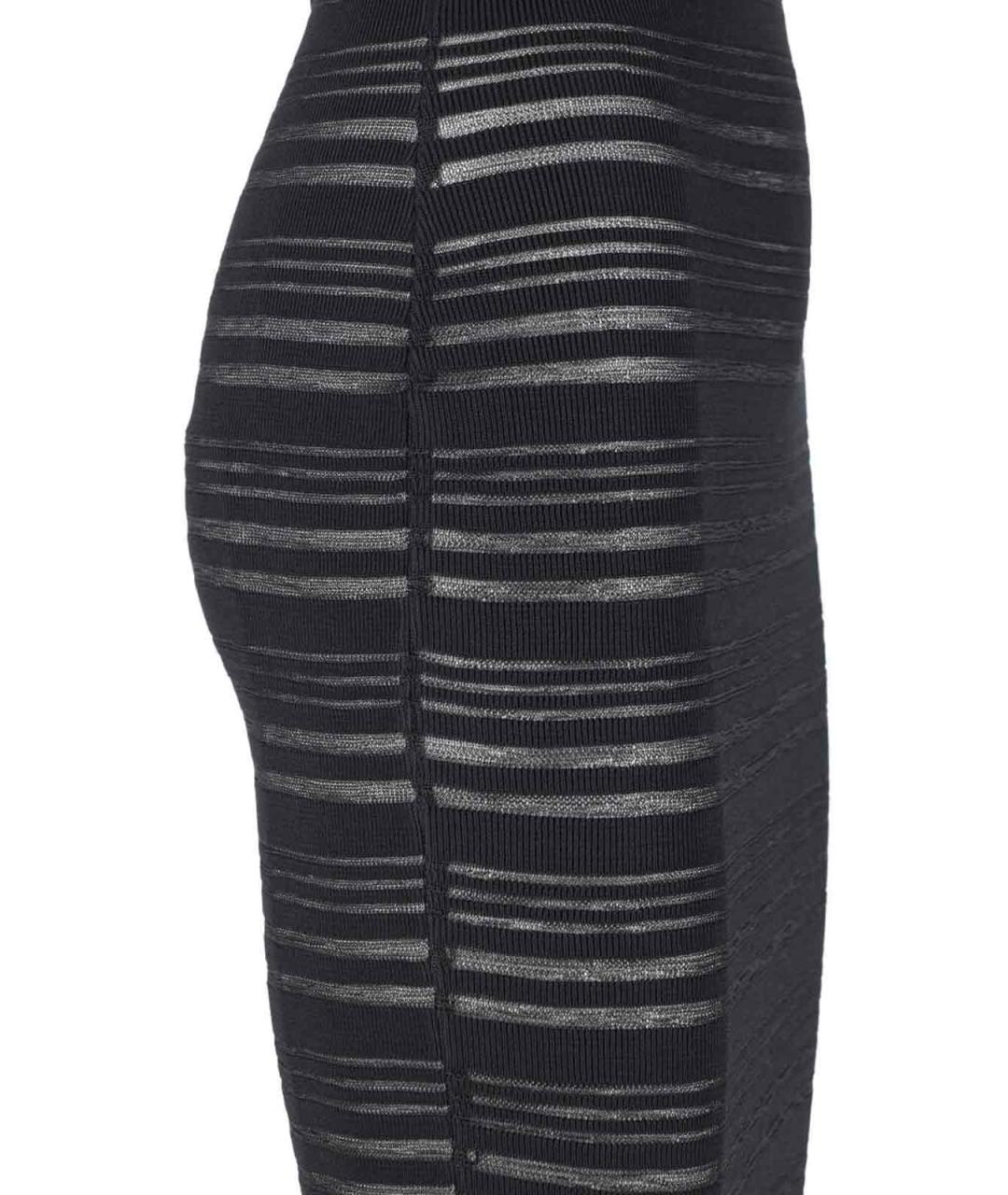 ANDREADAMO Черное полиамидовое вечернее платье, фото 3