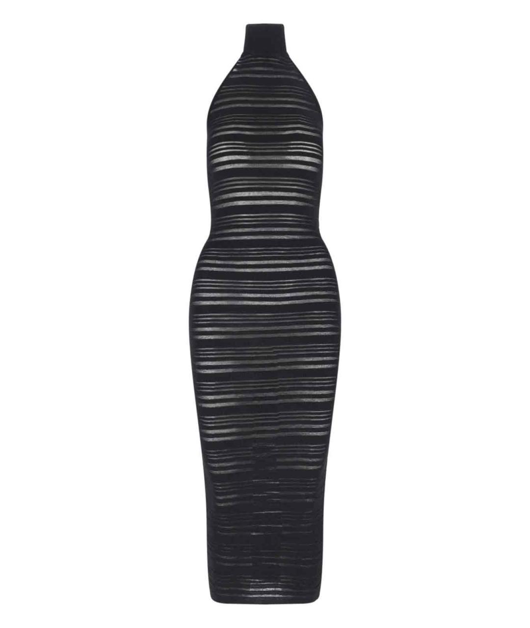 ANDREADAMO Черное полиамидовое вечернее платье, фото 1