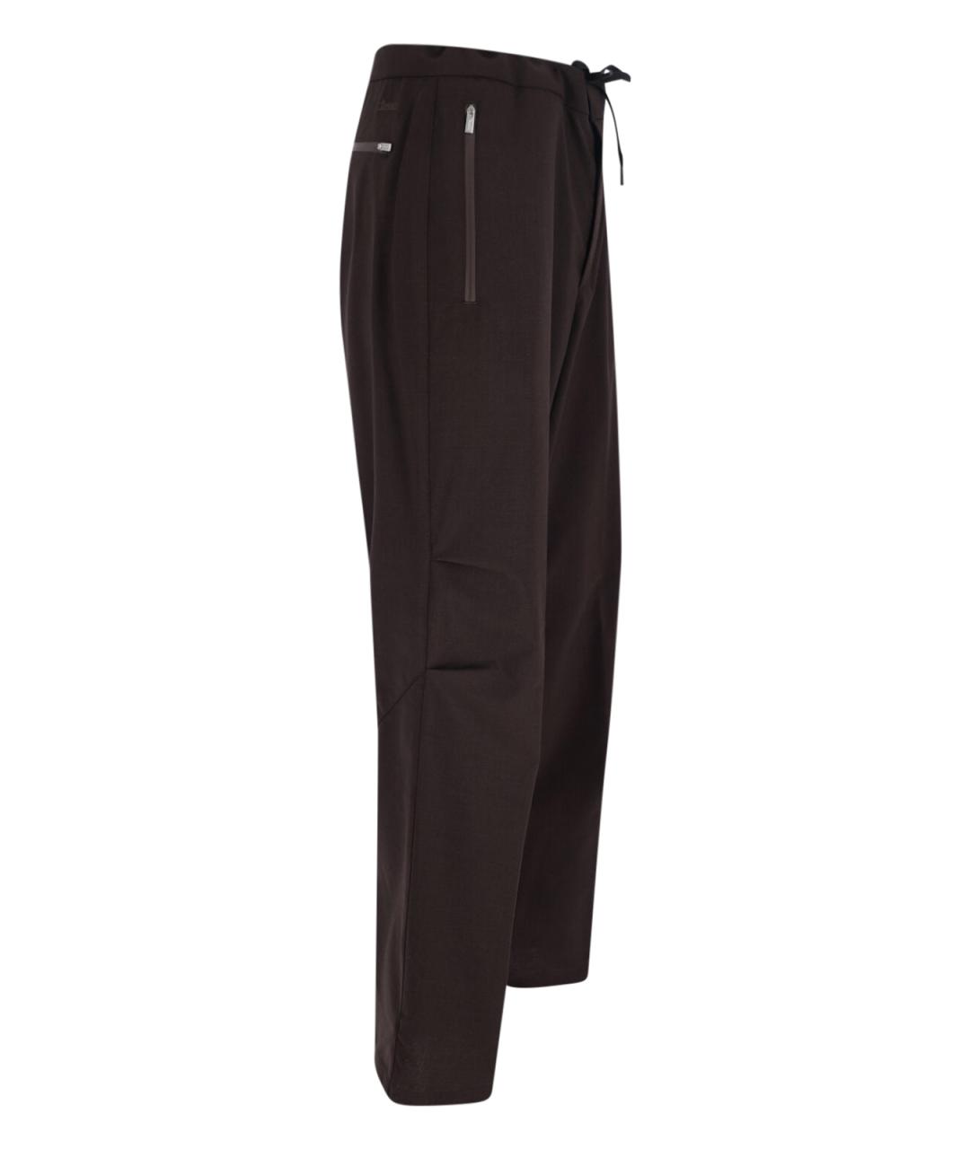 LAMINAR Коричневые полиэстеровые повседневные брюки, фото 3