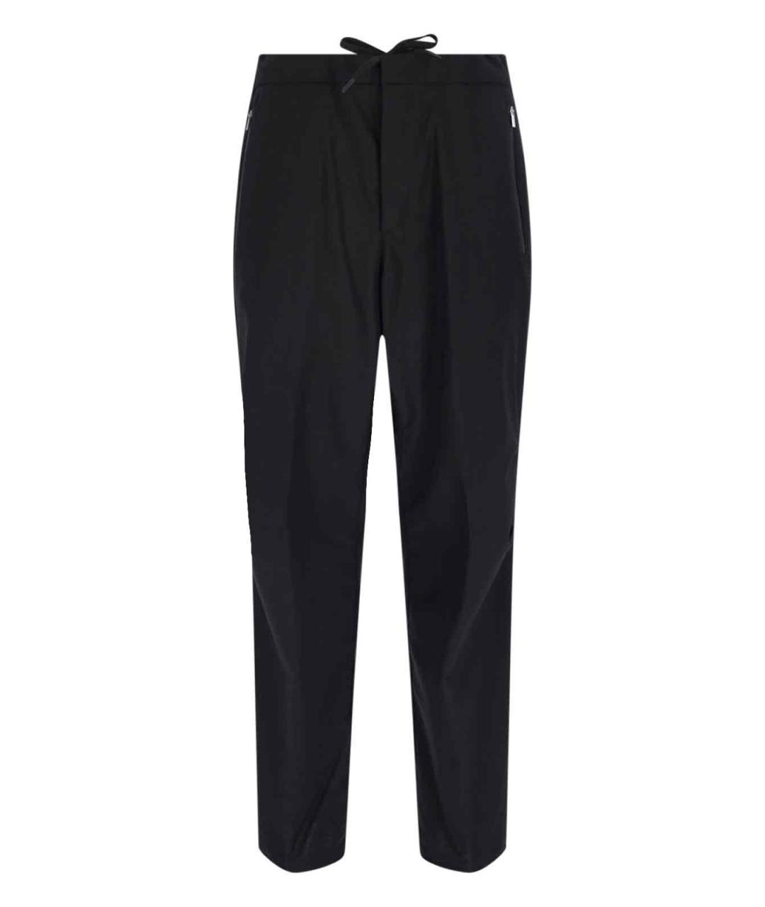 LAMINAR Черные полиэстеровые повседневные брюки, фото 1