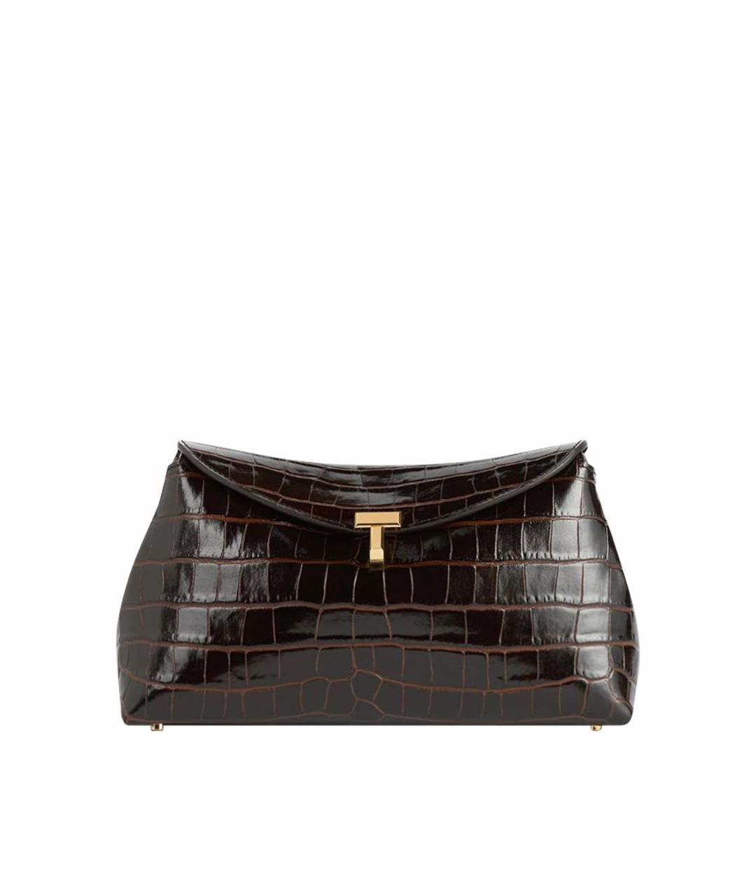 TOTEME Бордовая кожаная сумка через плечо, фото 1