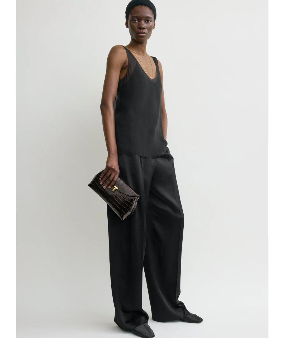 TOTEME Бордовая кожаная сумка через плечо, фото 2