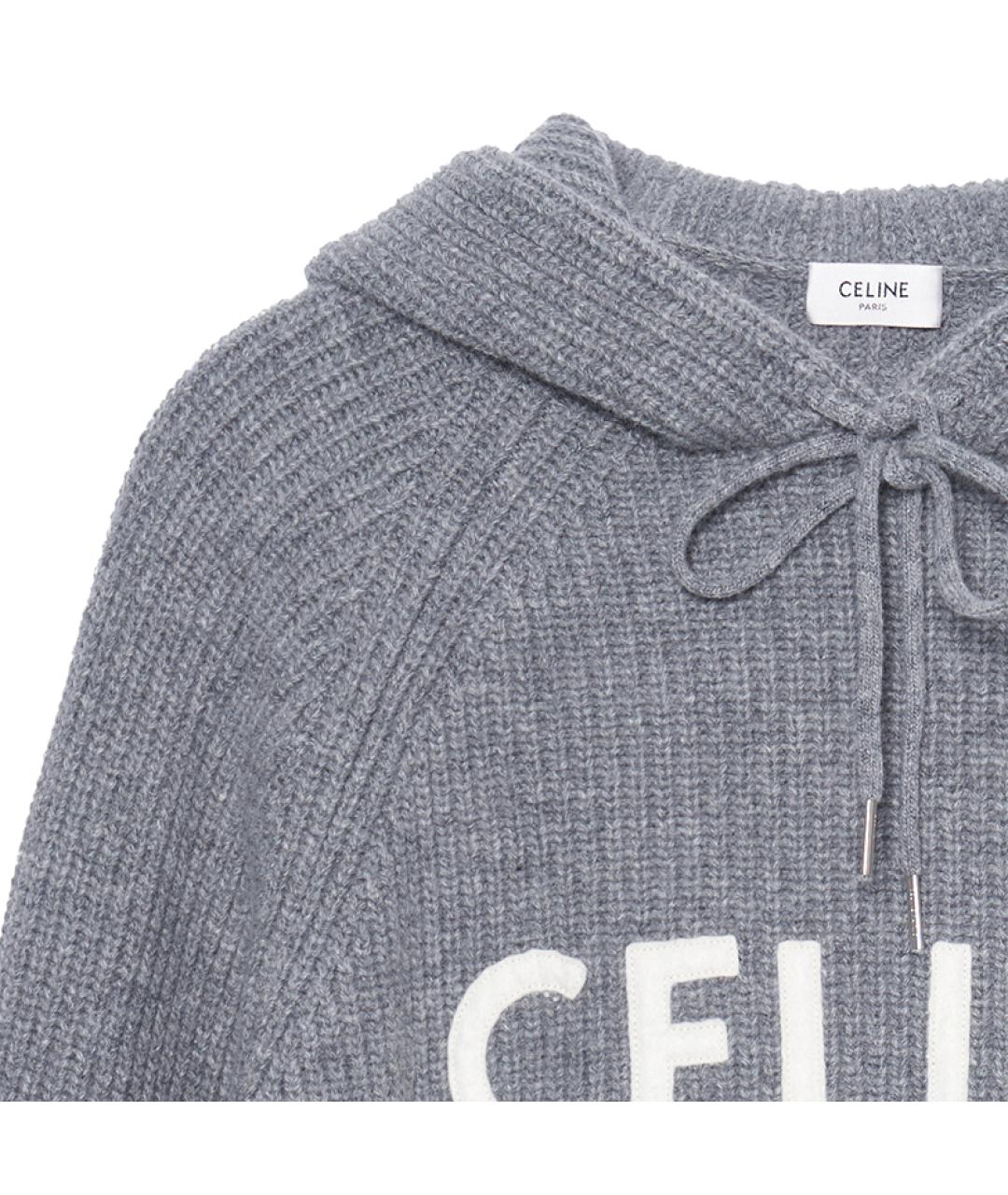 CELINE Серый шерстяной джемпер / свитер, фото 4