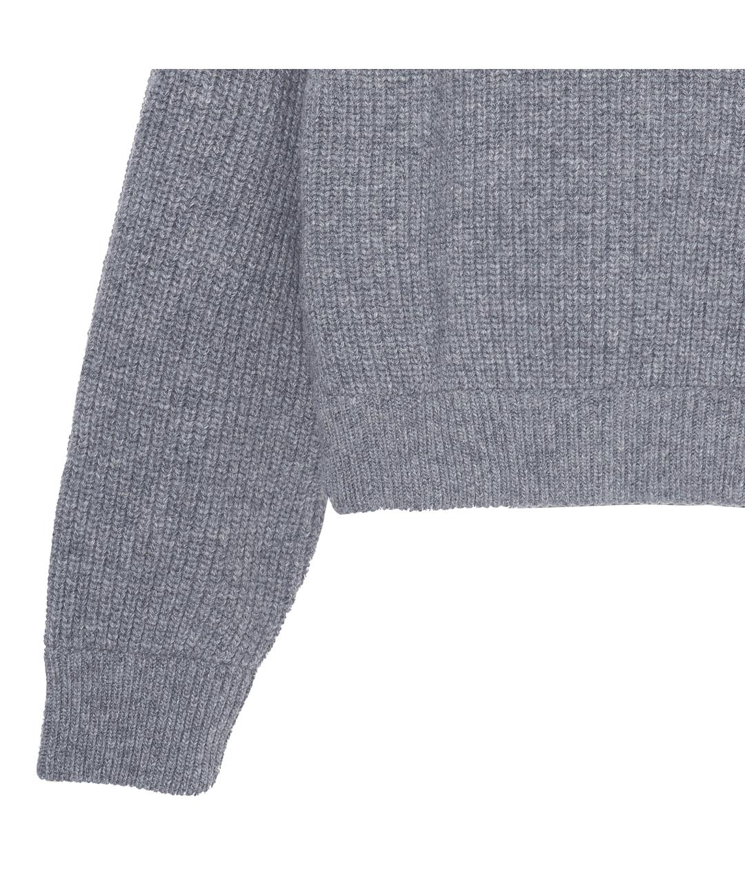 CELINE Серый шерстяной джемпер / свитер, фото 5