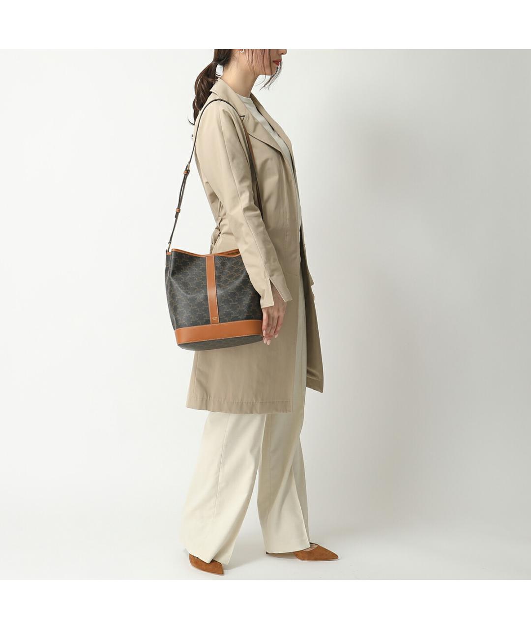 CELINE Коричневая сумка через плечо, фото 4