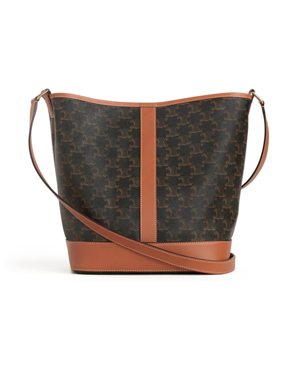 CELINE Коричневая сумка через плечо, фото 2