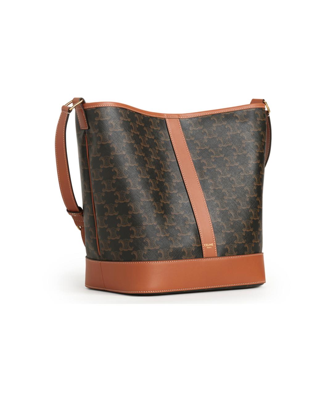 CELINE Коричневая сумка через плечо, фото 3