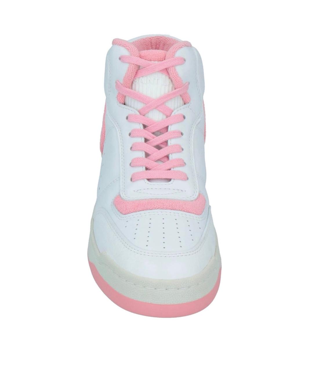 SAINT LAURENT Белые кожаные кроссовки, фото 3