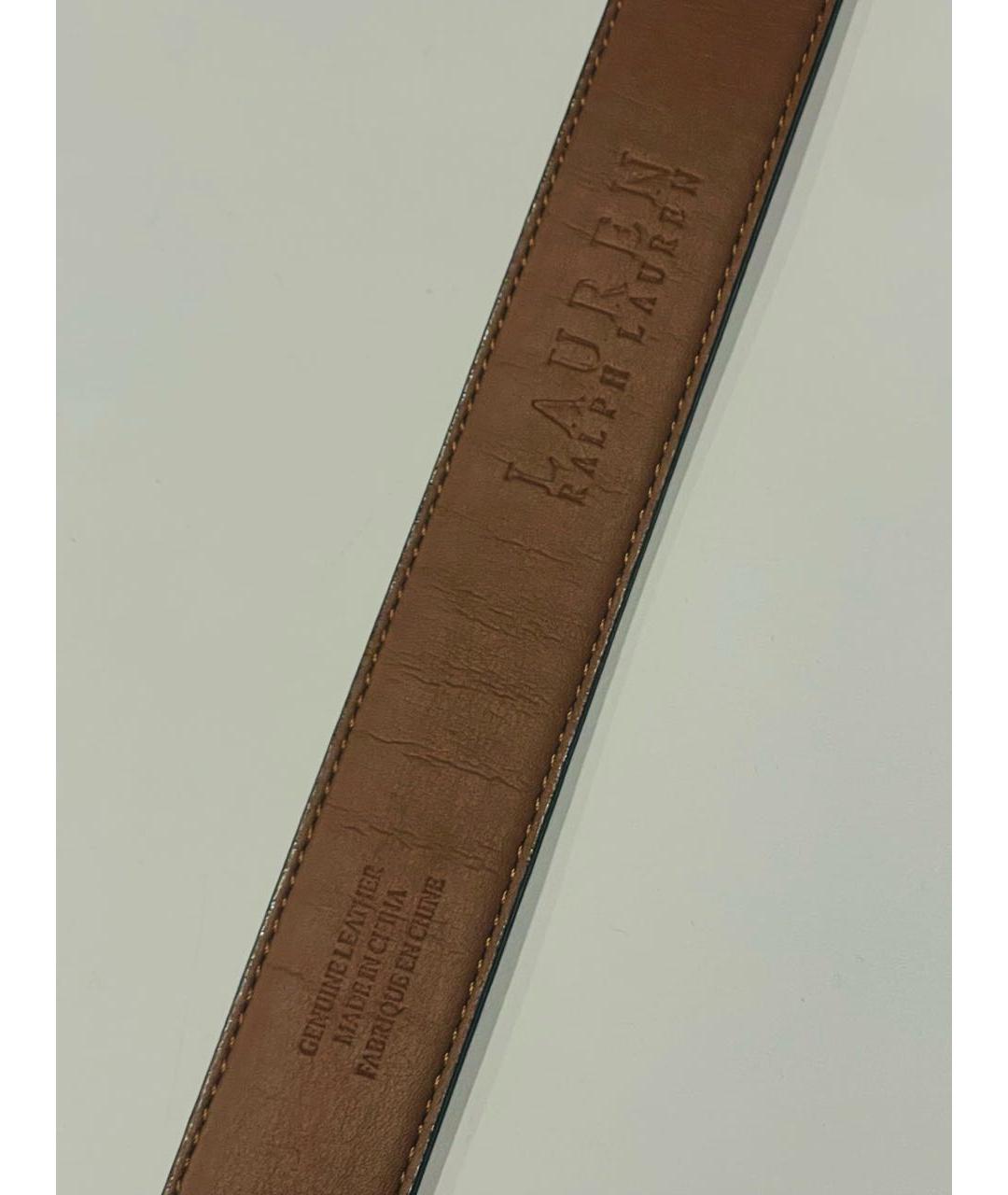 RALPH LAUREN Черный кожаный ремень, фото 4