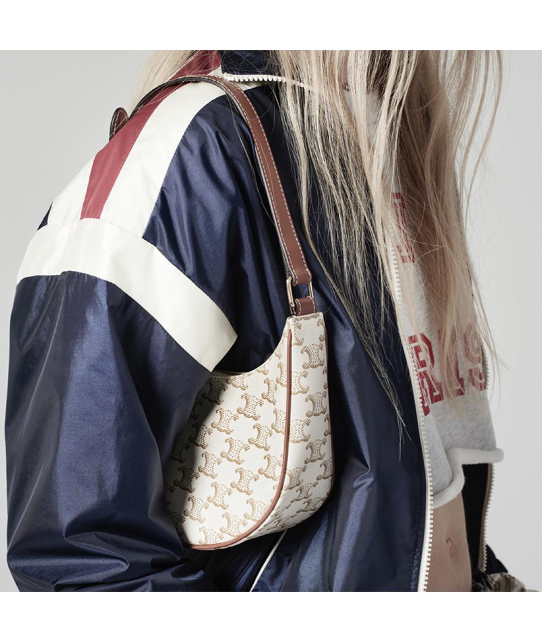 CELINE Бежевая сумка через плечо, фото 4