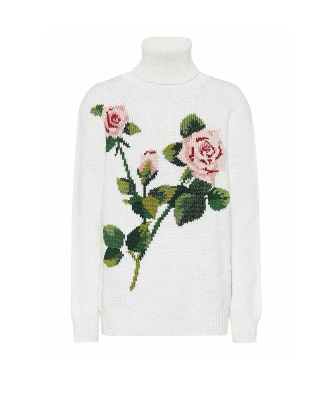 DOLCE&GABBANA Белый шерстяной джемпер / свитер, фото 1