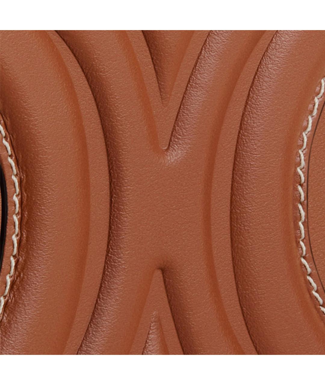 CELINE Коричневая кожаная сумка через плечо, фото 4