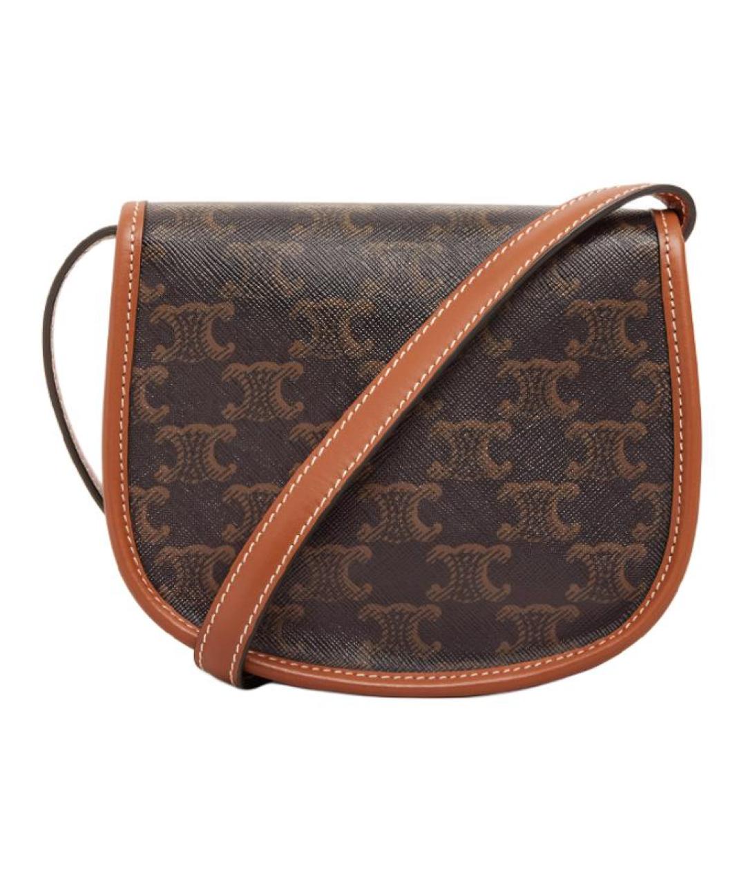 CELINE Коричневая сумка через плечо, фото 3