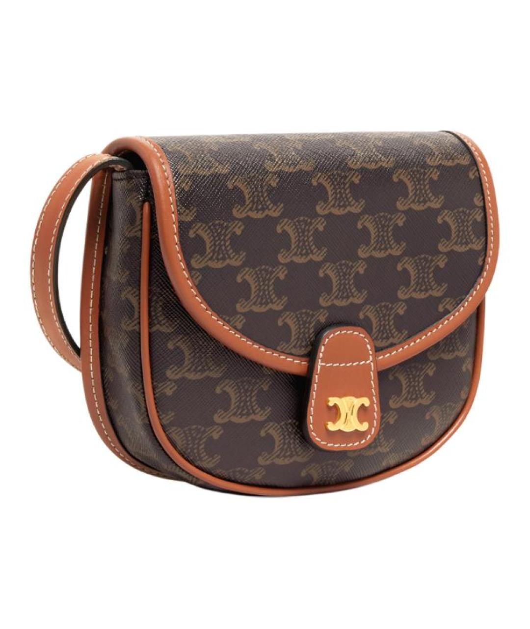 CELINE Коричневая сумка через плечо, фото 2