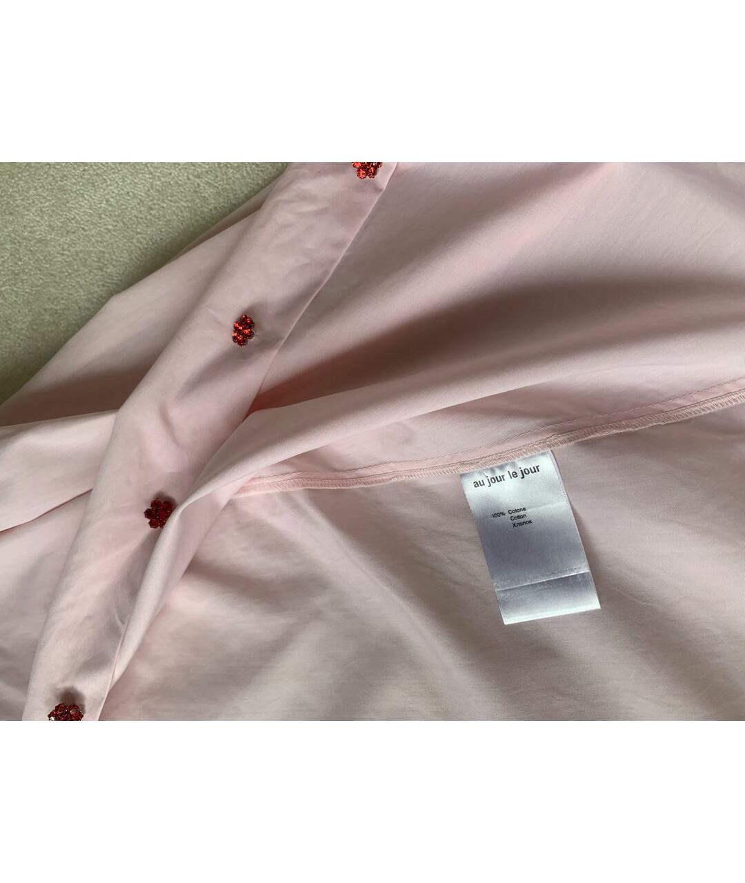 AU JOUR LE JOUR Розовая хлопковая рубашка, фото 4