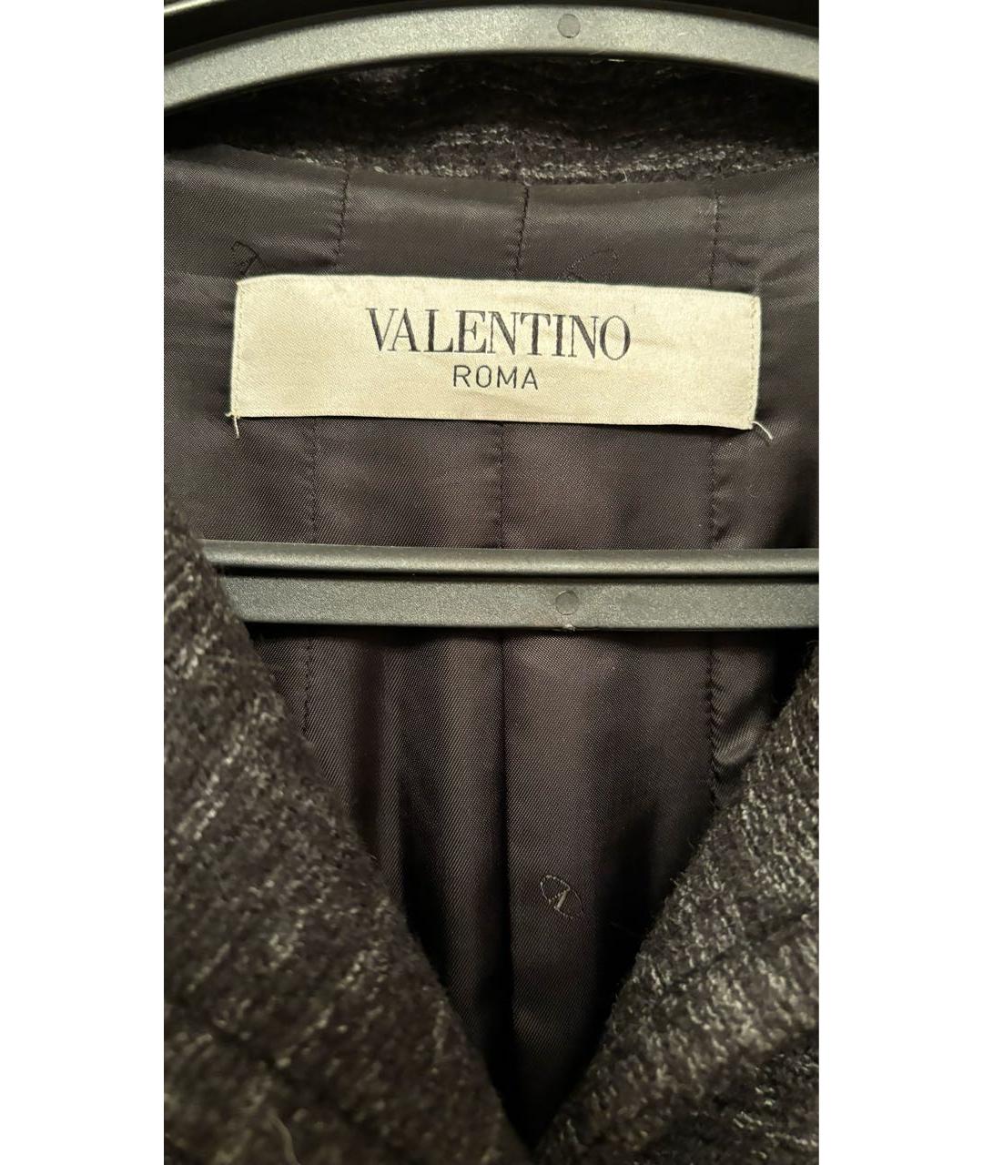 VALENTINO Серое хлопковое пальто, фото 4