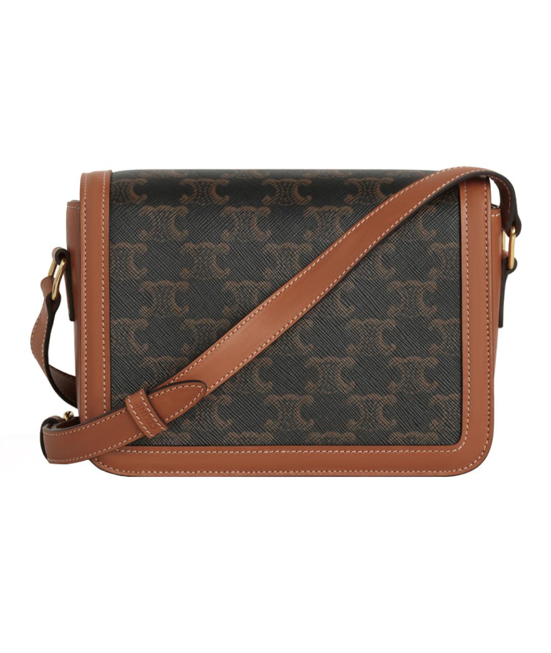 CELINE Коричневая сумка через плечо, фото 3