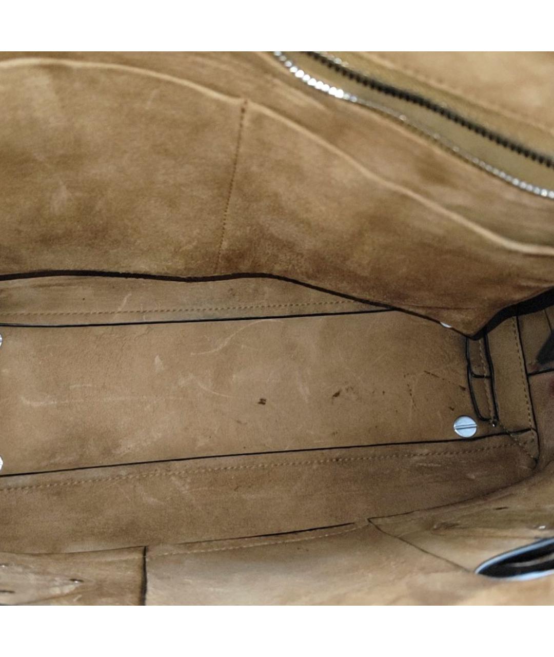 BOTTEGA VENETA Черная кожаная сумка через плечо, фото 2