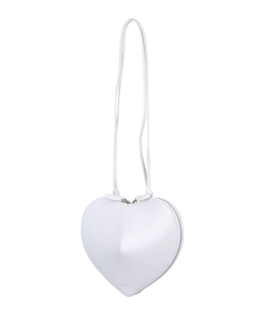 ALAIA Белая кожаная сумка через плечо, фото 3