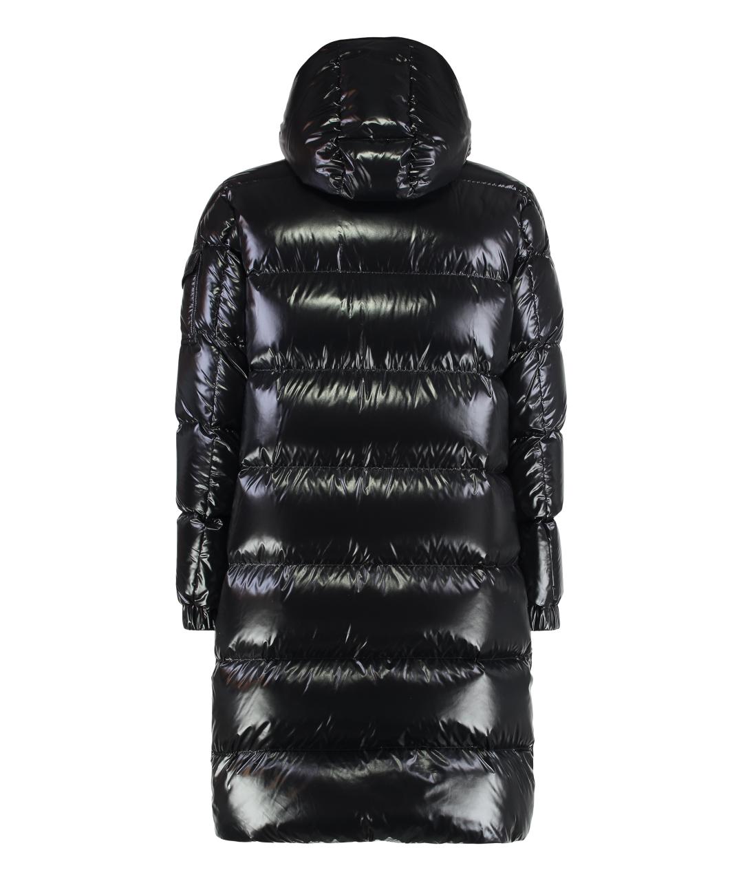 MONCLER Черный полиамидовый пуховик, фото 2