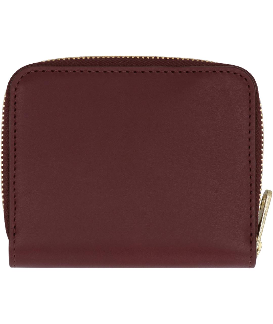 A.P.C. Бордовый кожаный кошелек, фото 2