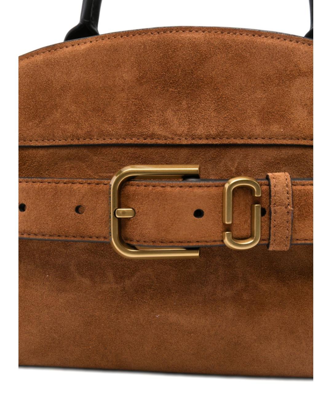 MARC JACOBS Коричневая замшевая сумка с короткими ручками, фото 4