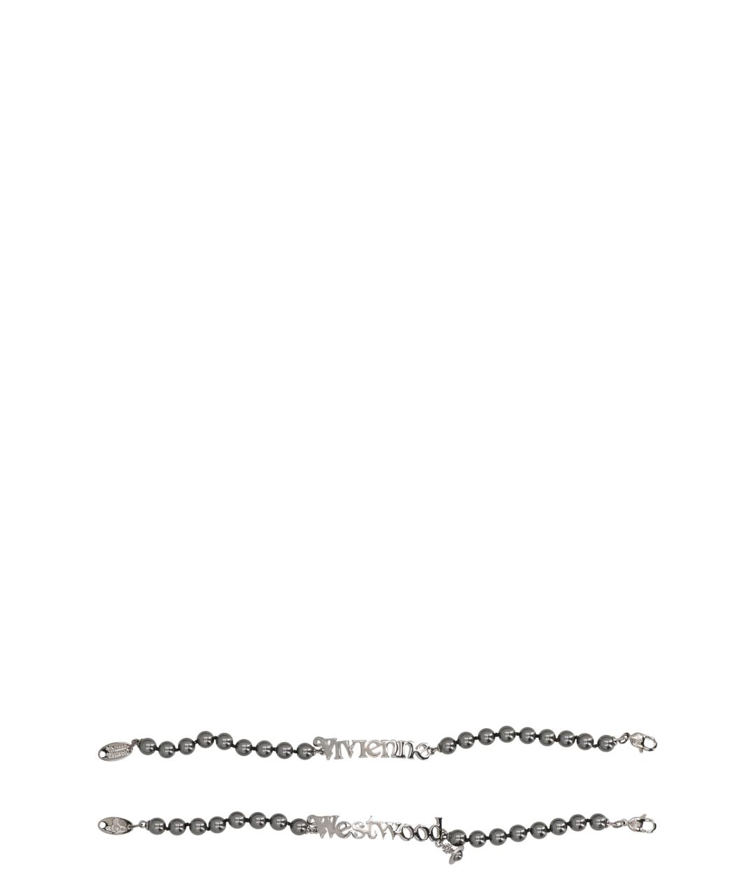 VIVIENNE WESTWOOD Черный металлический браслет, фото 1
