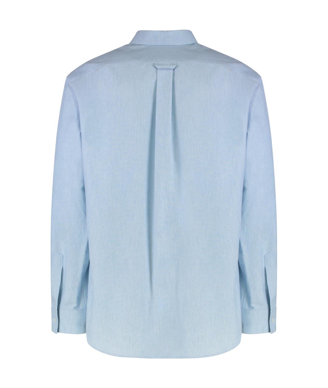 CELINE Голубая хлопковая кэжуал рубашка, фото 2