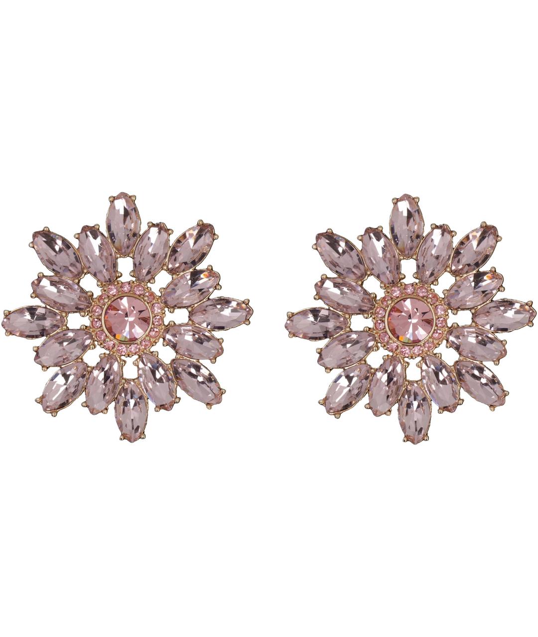 SELF-PORTRAIT Розовые металлические серьги, фото 2