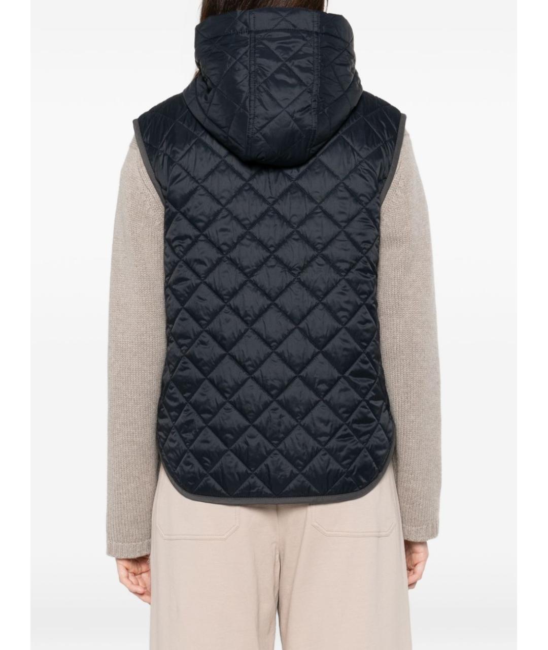 BRUNELLO CUCINELLI Темно-синий полиамидовый жилет, фото 4