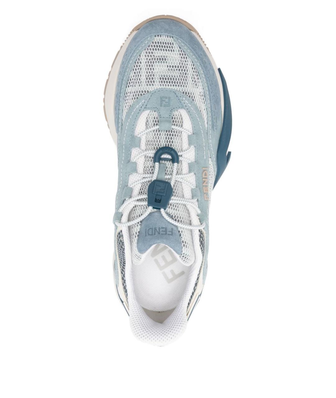 FENDI Голубые кроссовки, фото 2