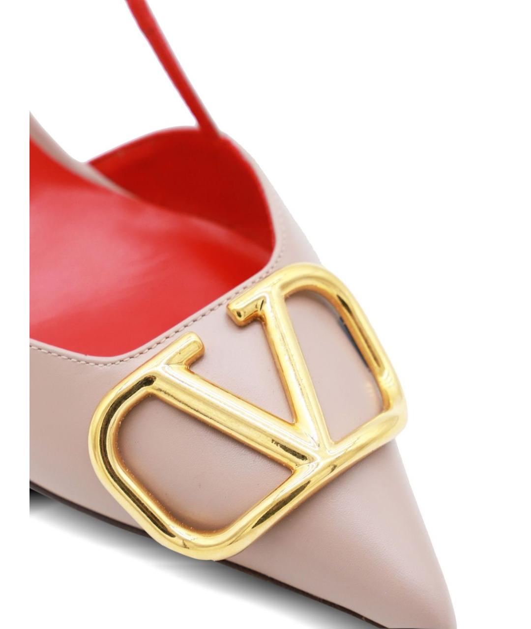 VALENTINO Розовые кожаные туфли, фото 4