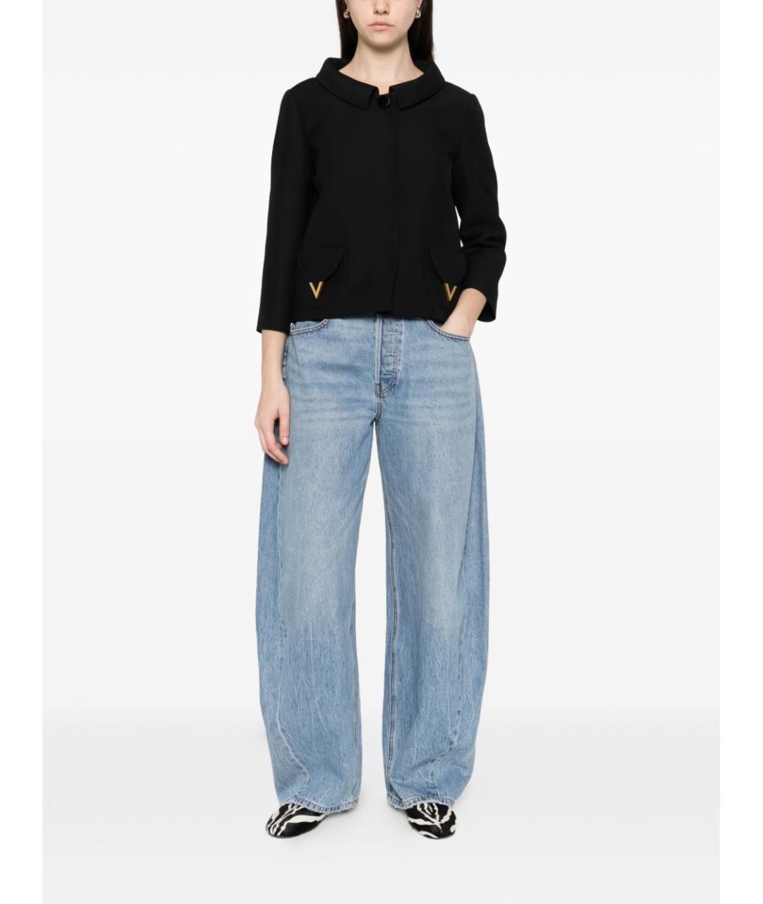 VALENTINO Черная шерстяная куртка, фото 4