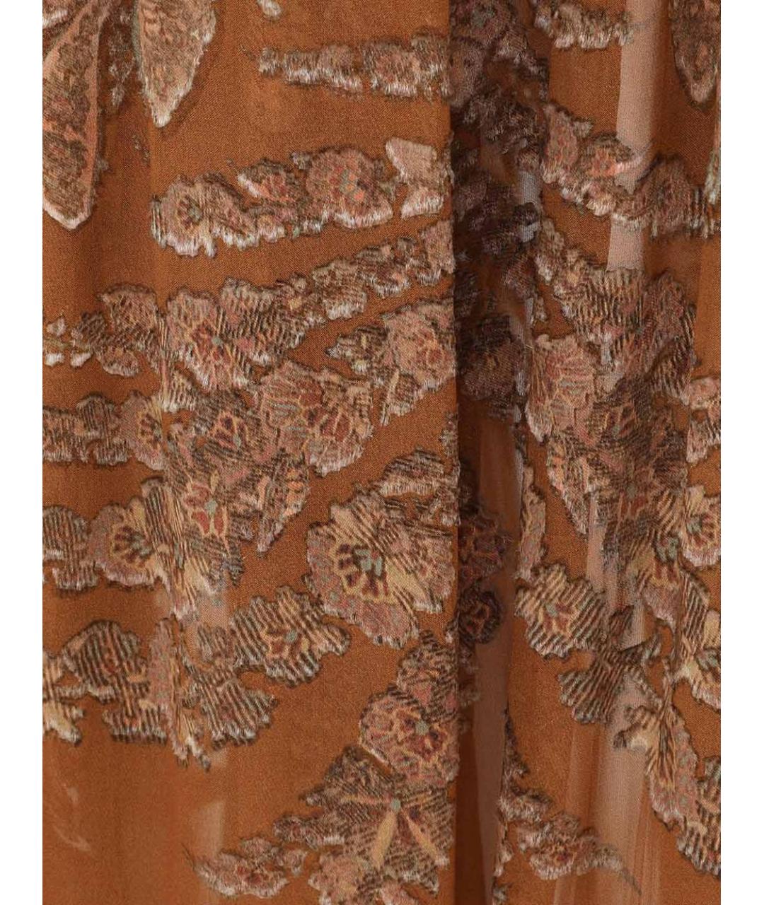 ZIMMERMANN Коричневая вискозная юбка макси, фото 3