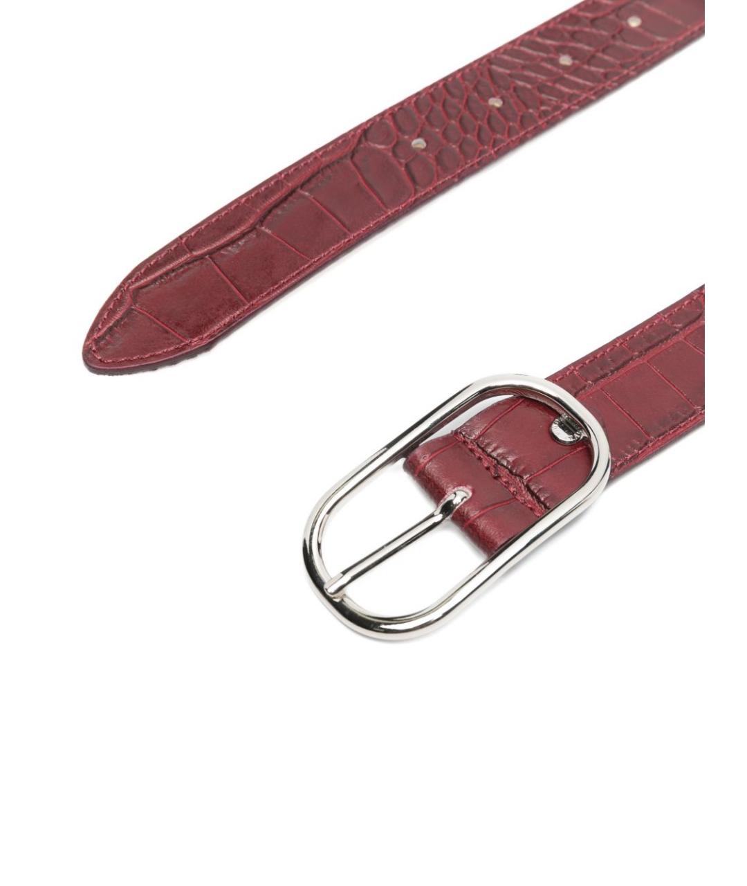 HERSKIND Бордовый кожаный ремень, фото 2