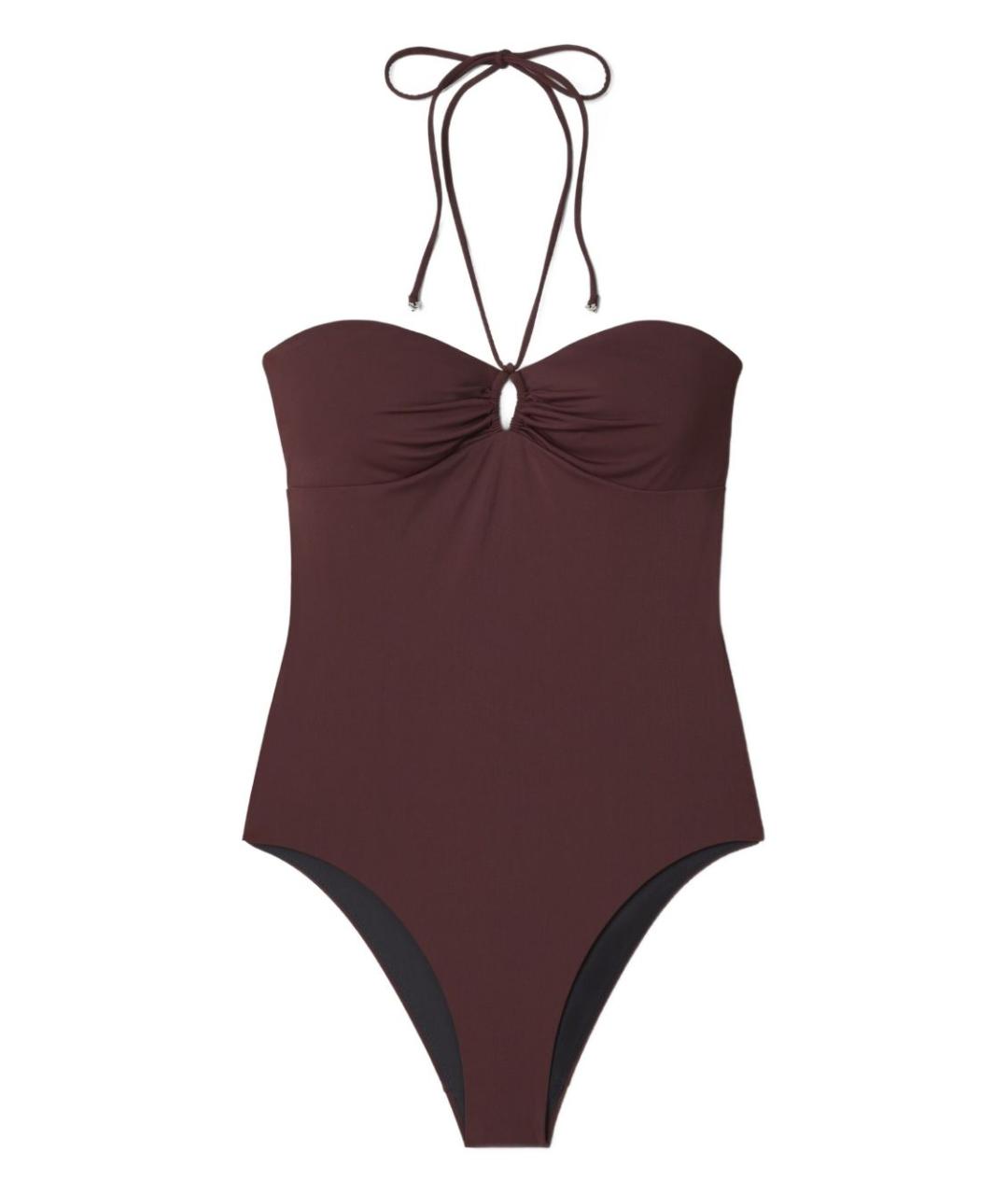 TORY BURCH Бордовый полиамидовый купальник, фото 1