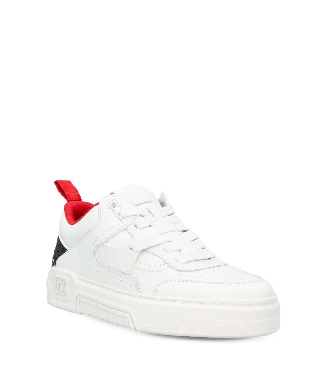 CHRISTIAN LOUBOUTIN Белые кожаные низкие кроссовки / кеды, фото 2