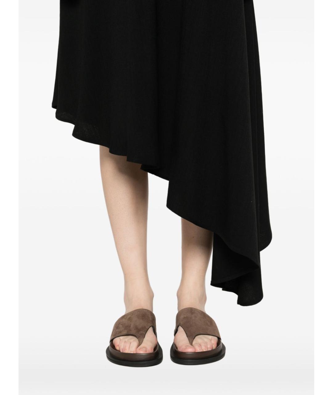 HERSKIND Черное ацетатное повседневное платье, фото 2