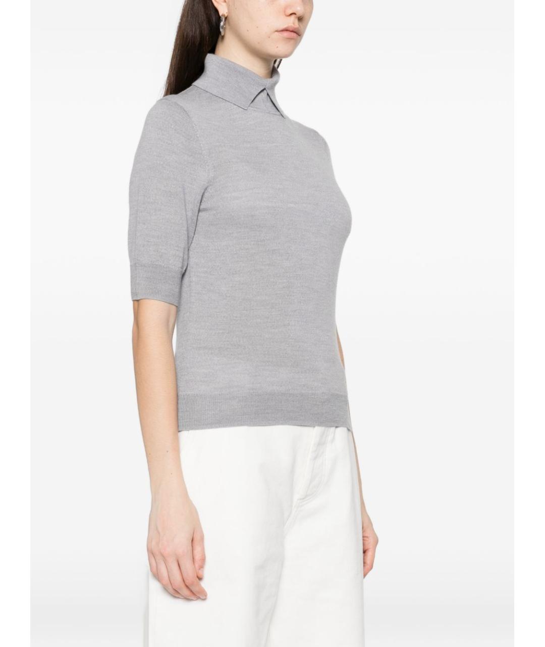 HERSKIND Серый шерстяной джемпер / свитер, фото 3