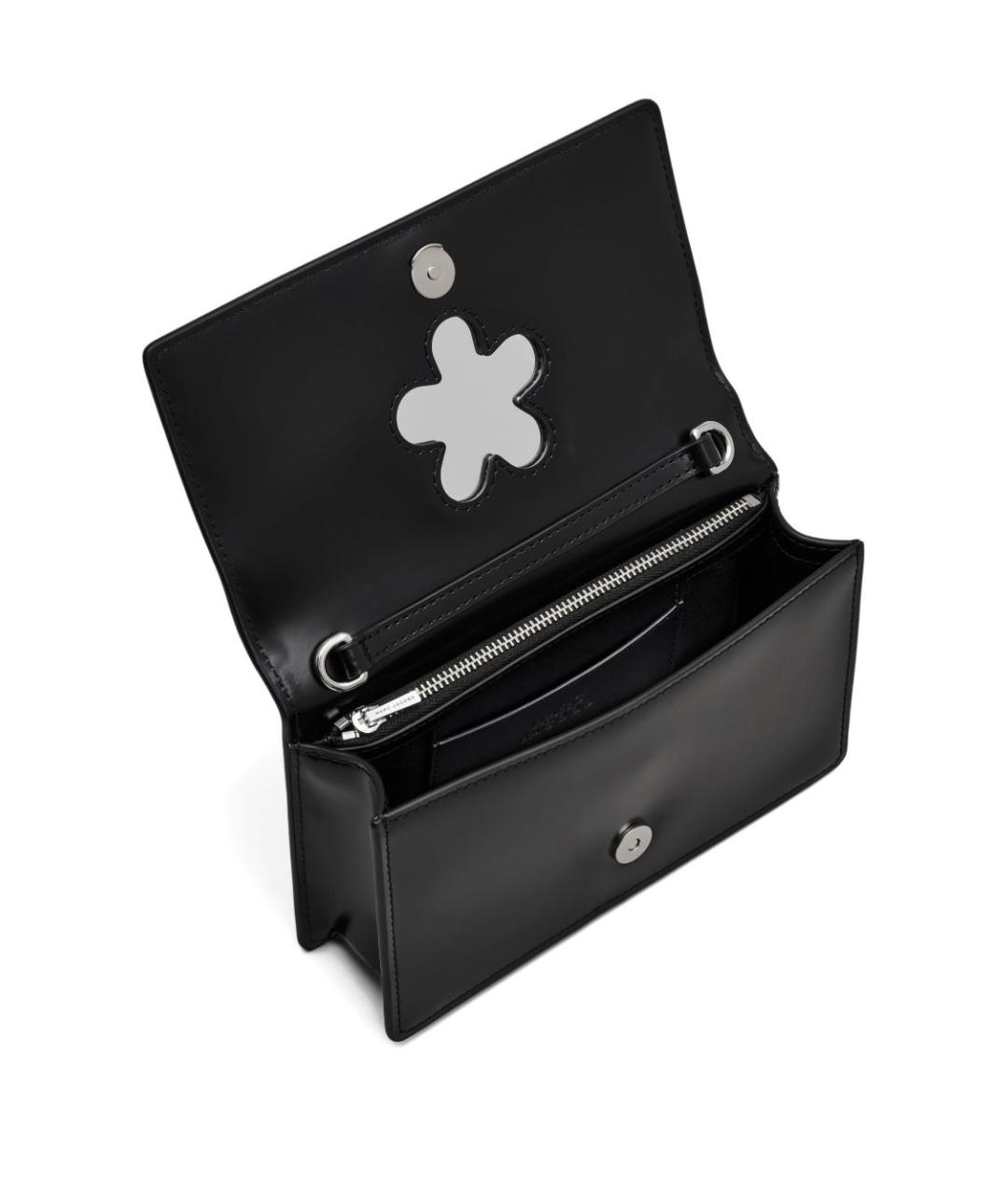 MARC JACOBS Черная кожаная сумка через плечо, фото 5